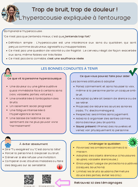 L'hyperacousie expliquée à l'entourage